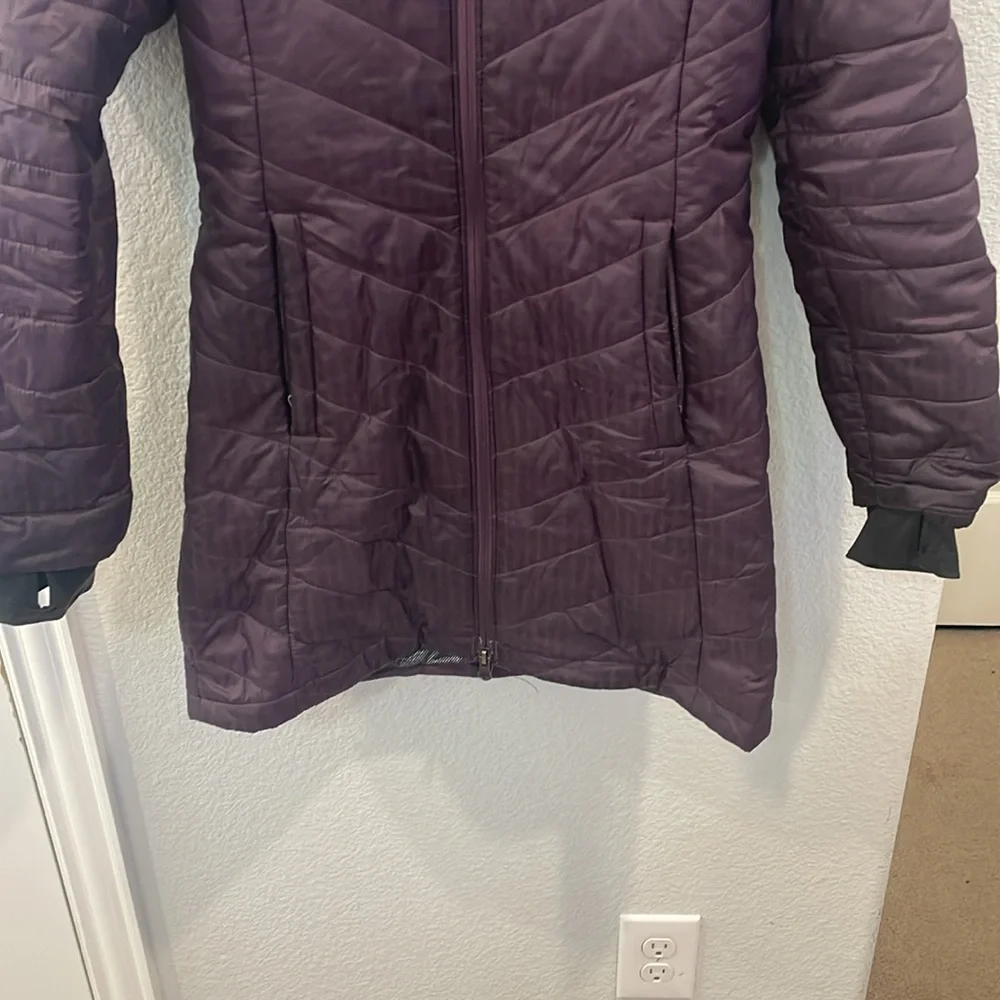 COLUMBIA Omni-Heat‎ Down Insulated Long Purple Puffer Jacket Size XS